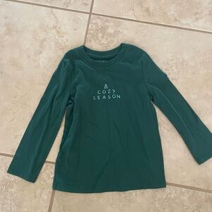Kids Green Long Sleeve Shirt